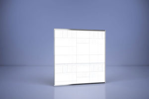 Tablica z nadrukiem, magnetyczna suchościeralna w ramce aluminiowej 100×100 cm