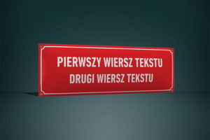 Tablica urzędowa 30×90 cm