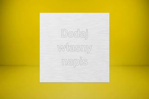 Tabliczka 15 x 15 cm z laminatu grawerskiego aluminium szczotkowane