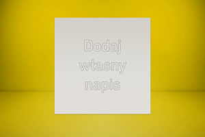 Tabliczka 20 x 20 cm z laminatu grawerskiego srebrnego gładkiego