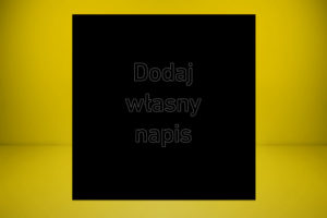 Tabliczka 20 x 25 cm z laminatu grawerskiego czarnego gładkiego