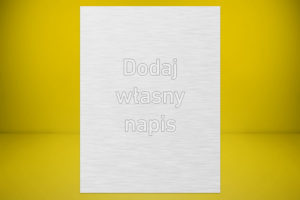 Tabliczka 20 x 30 cm z laminatu grawerskiego aluminium szczotkowane