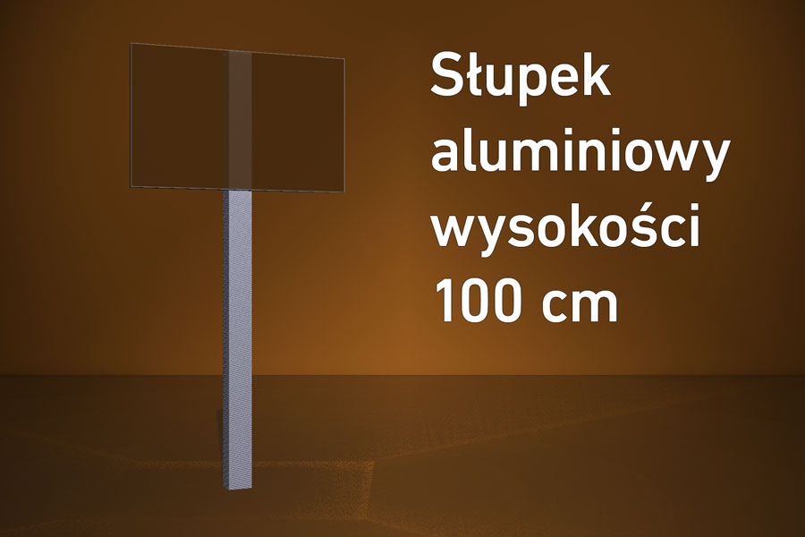 Słupek aluminiowy HD 100 cm